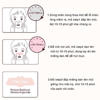Mặt nạ mũi - 3 bước