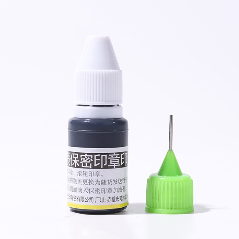 Mực Đen 10ml Có Thể Bơm Đầy Lại Bảo Vệ Con Dấu Đóng Tem