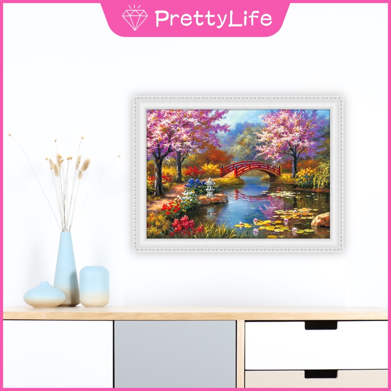 Tranh đính đá 5D tự làm hình cô gái hoạt hình 30x40cm/40x50cm