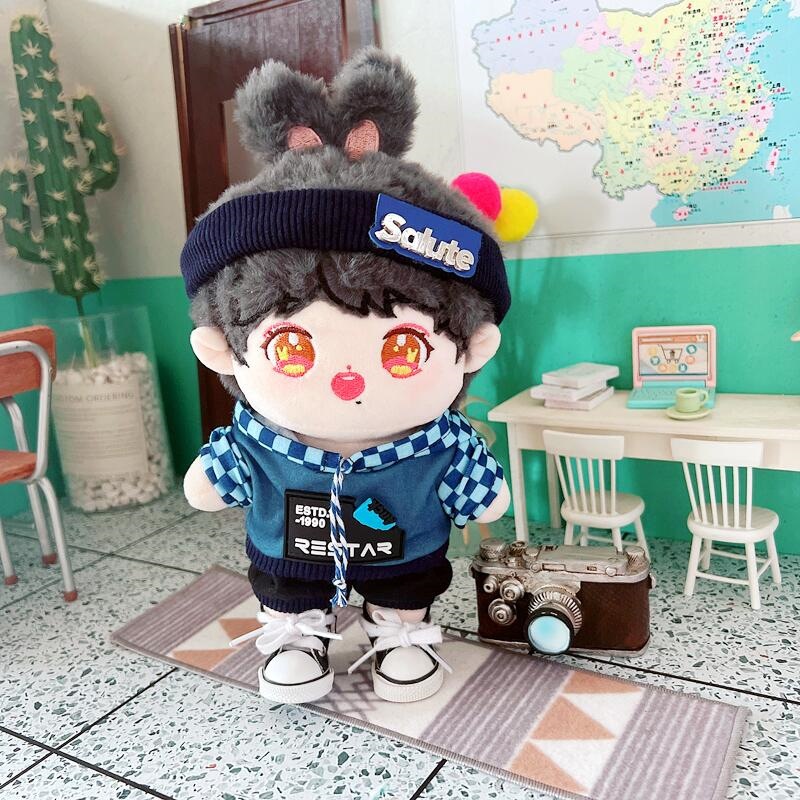 Set Trang Phục Áo Khoác Hoodie Họa Tiết Ngôi Sao Kích Thước 20cm Cho Búp Bê Xiao Zhan Yibo Sean Xiao Gong Jun Simon