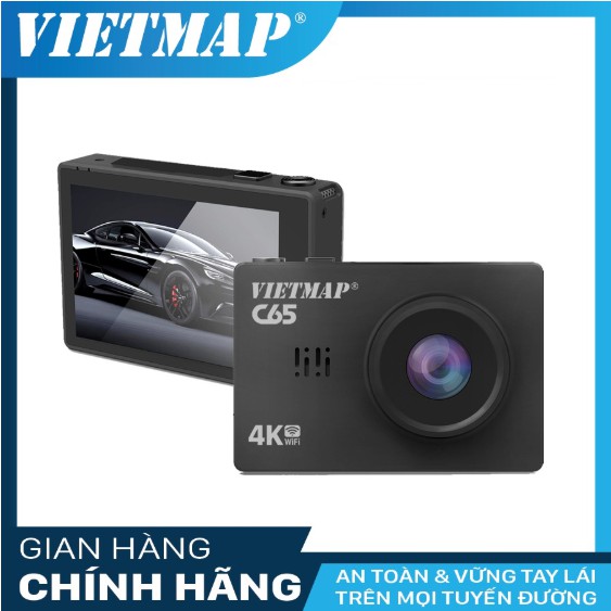 VIETMAP C65 - Camera Hành Trình Ô Tô Màn Hình Cảm Ứng+Thẻ 32GB - Hàng Chính Hãng
