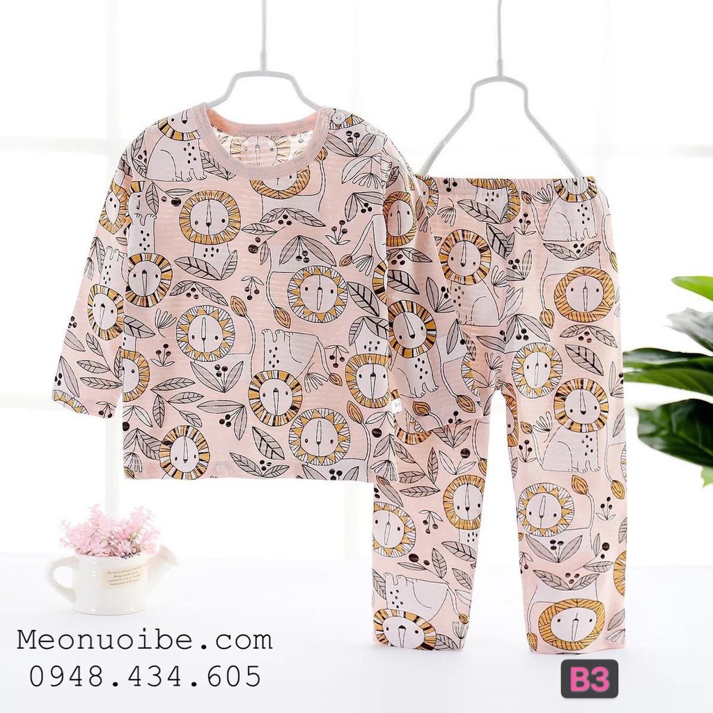 Bộ quần áo sợi tre dài tay cho bé