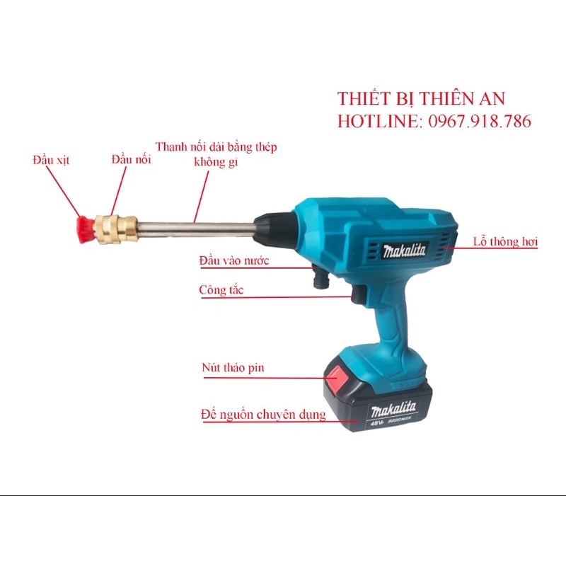 Máy rửa xe cầm tay tiện dụng