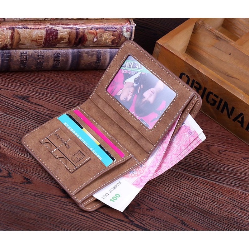 [Fullbox] Bóp/ Ví nam Baellerry da cao cấp nhiều ngăn - Bóp nam dáng đứng kèm hộp