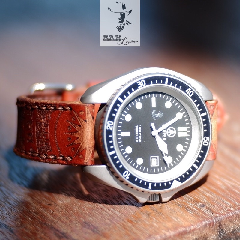 Dây Đồng Hồ Da Bò RAM Leather Italia Vegtan Vachetta Trống Đồng Việt Nam Bền Đẹp