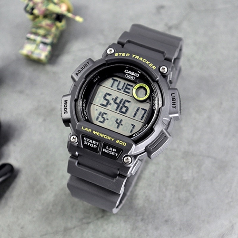 WS-2100H-8AV | Đồng Hồ Casio | Nam | Dây Nhựa | Mặt Điện Tử | Chống Nước WR100M