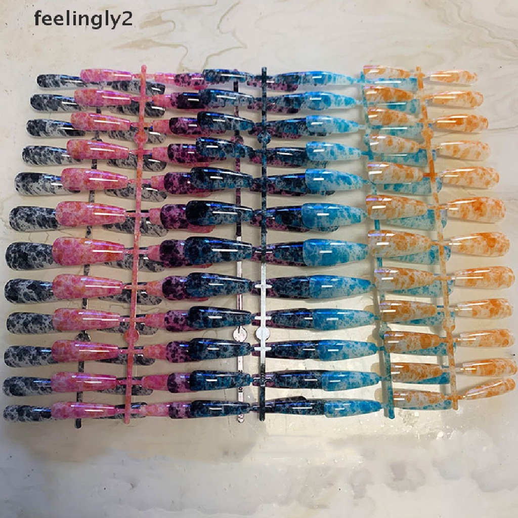 [Hàng mới về] 24 Móng tay giả tùy chọn màu sắc trang trí nghệ thuật