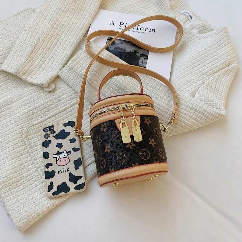 Túi xách nữ mini, túi đeo chéo túi hộp , túi tròn trống