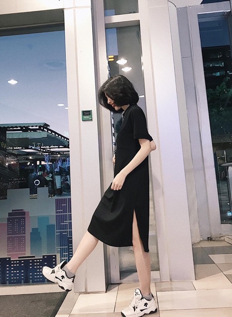 Đầm suông T-shirt yoona