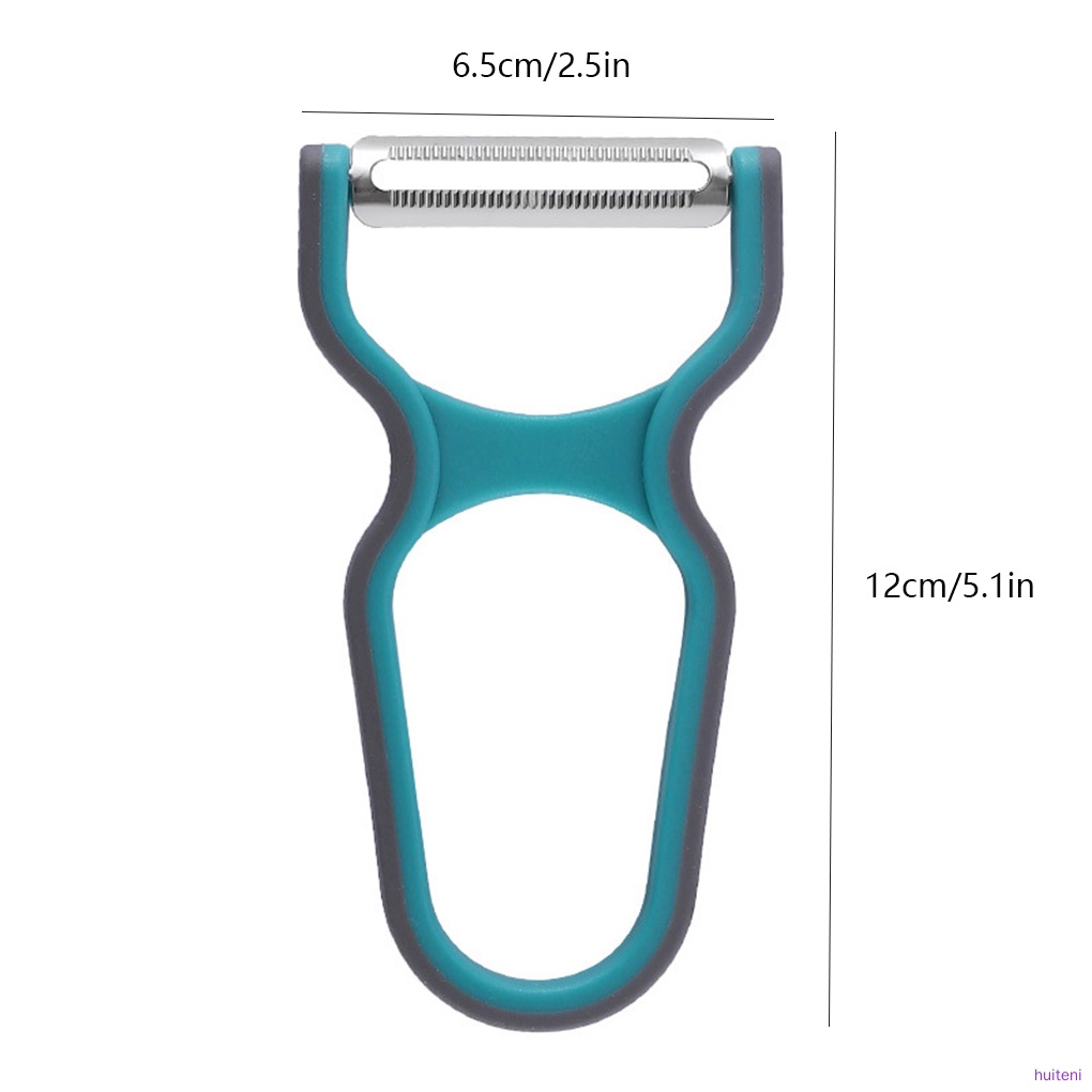 Set 3 Dụng Cụ Gọt Vỏ Rau Củ Bằng Thép Không Gỉ Chống Trượt Màu Sắc Ngẫu Nhiên