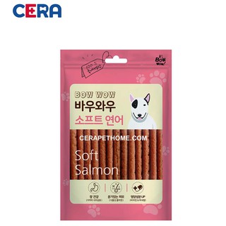 Snack cá hồi que cho chó bow wow 150g