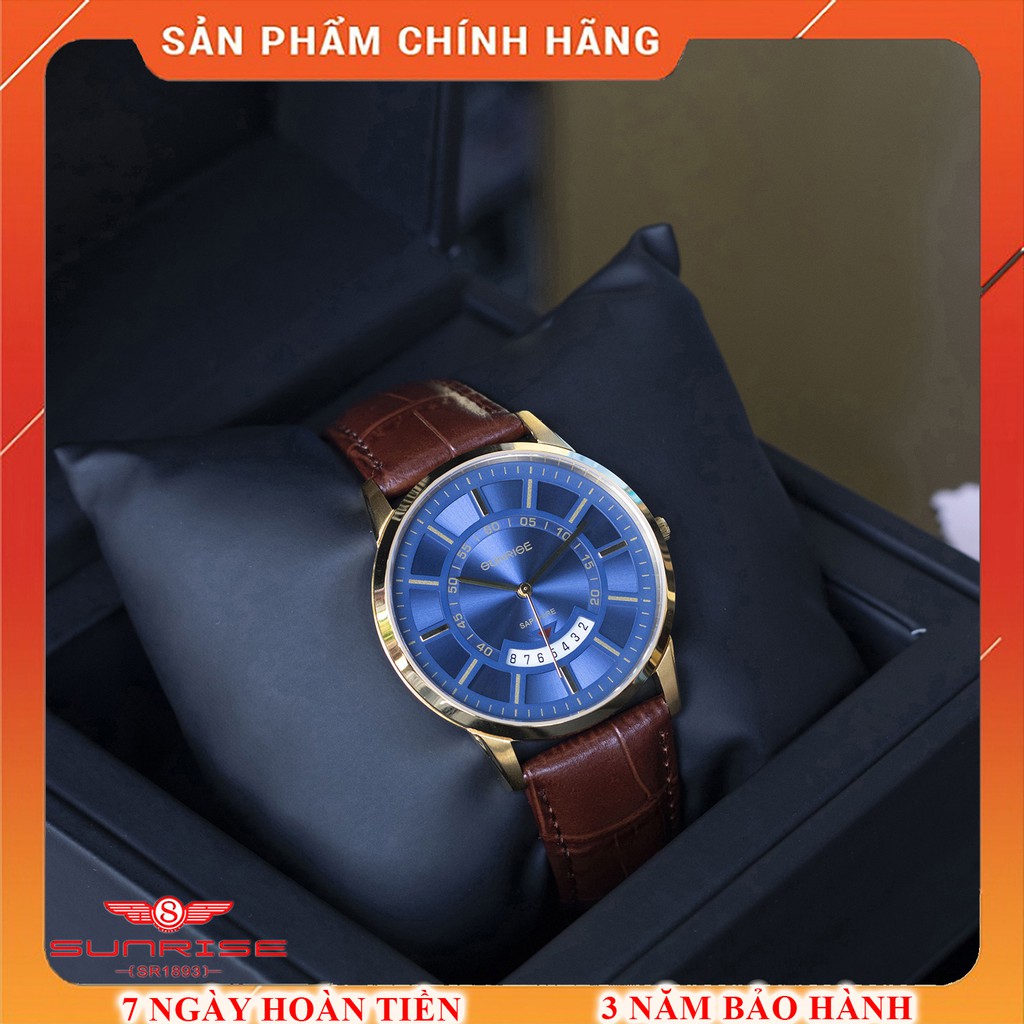 Đồng Hồ Nam Sunrise DM1118SWA [ Full Hộp , Thẻ BH 3 Năm ] - Kính Sapphire Chống Xước , Chống Nước