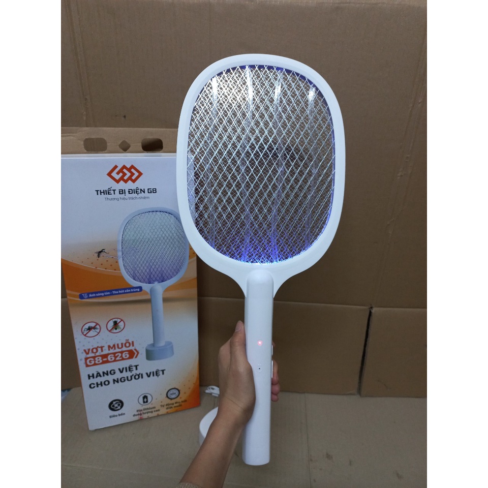 Vợt Muỗi Kiêm Đèn Bắt Muỗi 2 trong 1 Thiết bị điện G8 G8-626 - Pin sạc cao cấp 1200 mAh - Bảo hành 6 tháng
