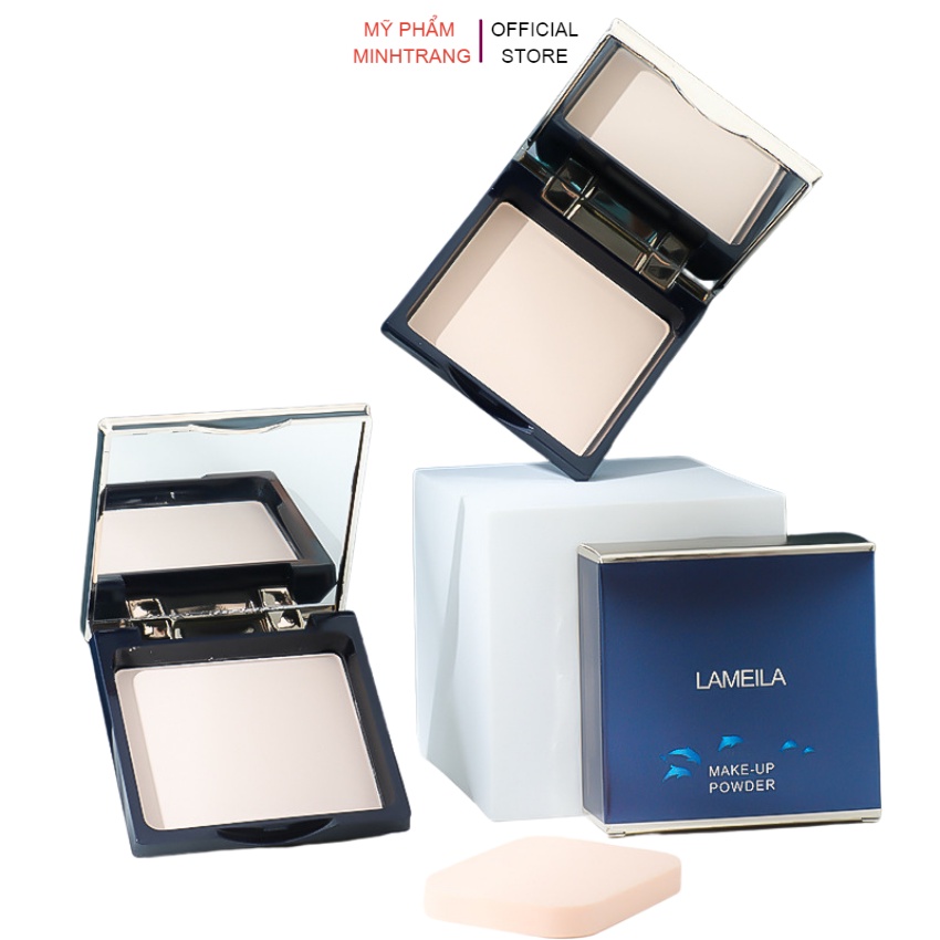 Phấn phủ kiềm dầu Lameila Make Up Powder 5063,phấn nền dạng nén đẹp,mềm mịn,lên tone chuẩn,che phủ tốt cho da trắng sáng