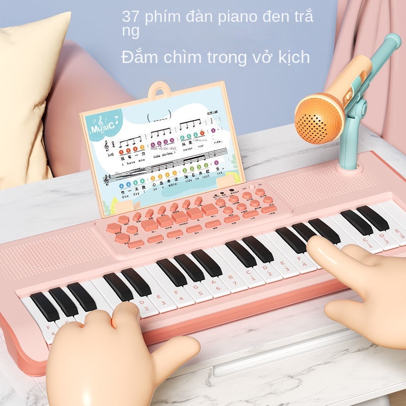Đồ Chơi Đàn Piano Điện Tử Cho Bé Gái 6-4 Tuổi