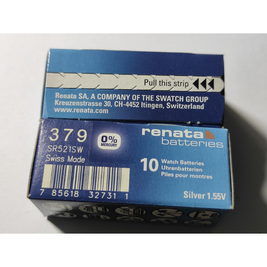 1 Viên Pin Đồng Hồ Renata Thụy Sĩ SR521SW / 379 Loại Tốt