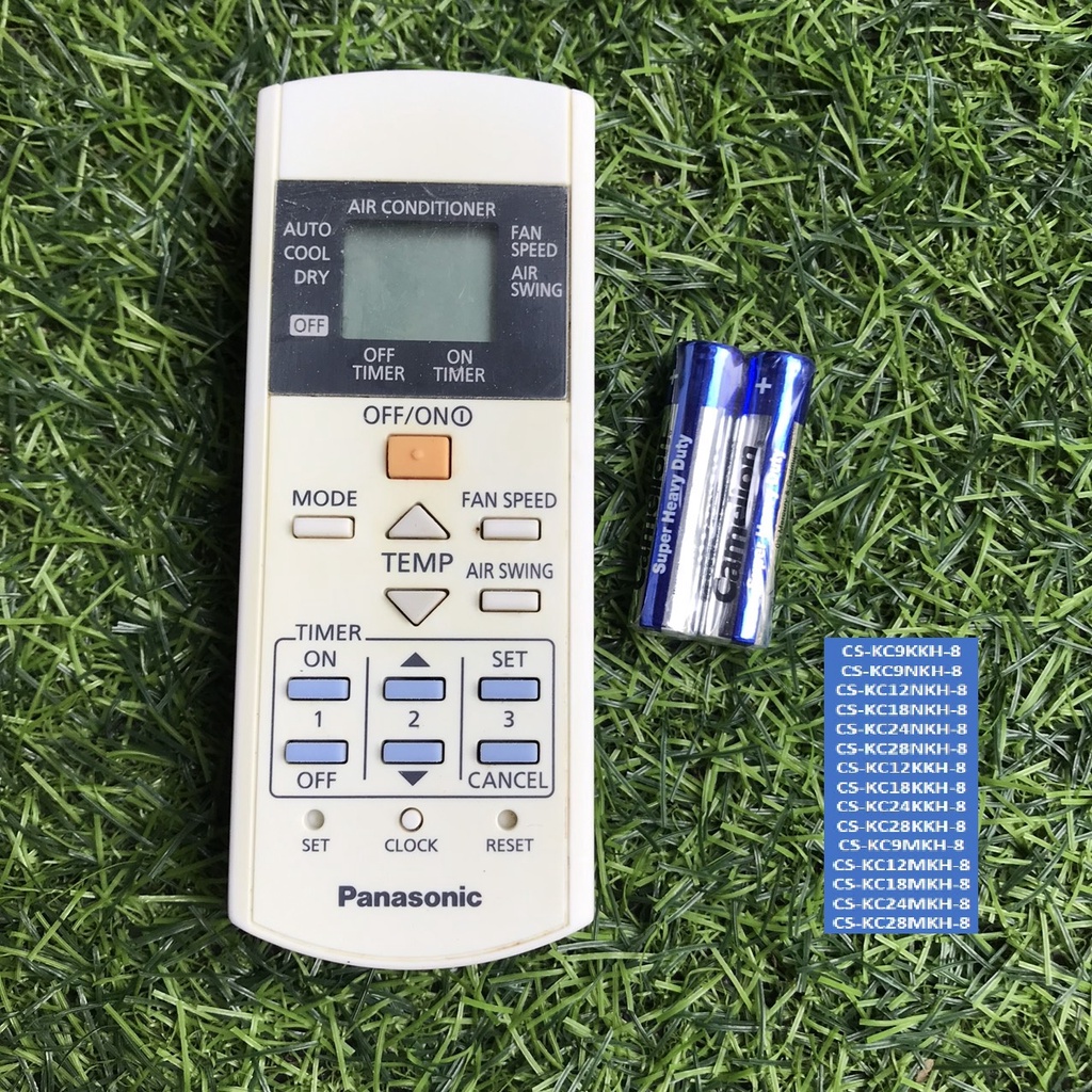 Điều khiển điều hòa panasonic 1 chiều,Remote máy lạnh panasonic KC12PKH-8 CS- CS-KC9KKH-8//KC9NKH-8 hàng zin