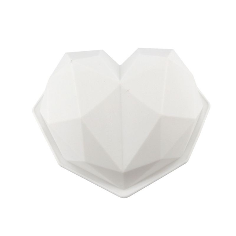 Khuôn silicone tạo hình trái tim 3D làm bánh kẹo