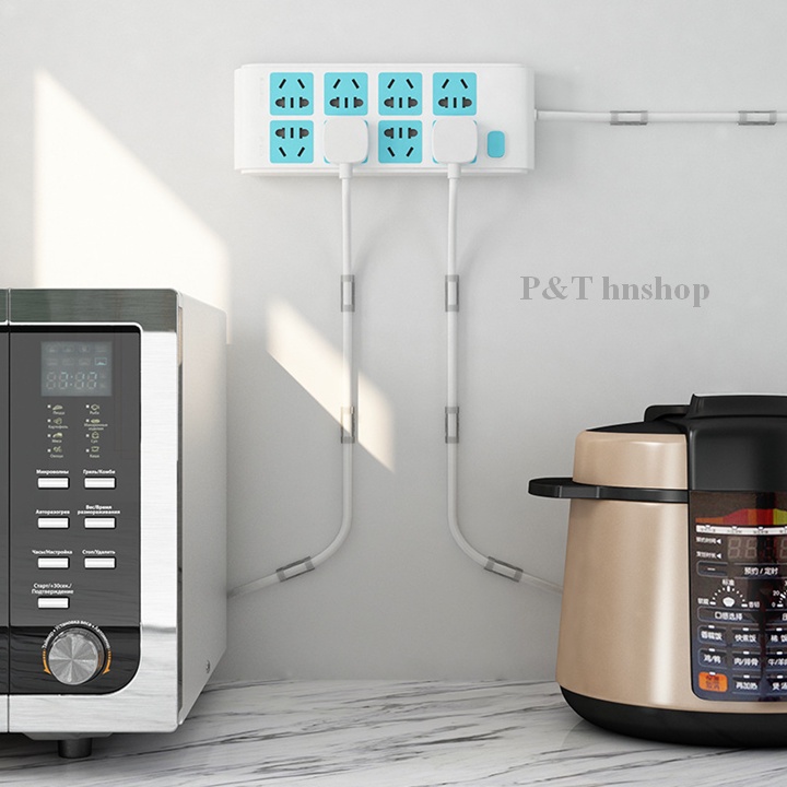 Vỉ 20 Nẹp Dán Tường Siêu Dính, Cố Định Dây Điện , Dây Cáp, …