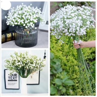 1 bông hoa Gypsophila nhân tạo màu trắng trang trí nhà cửa