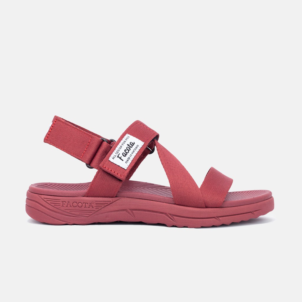 FACOTA | giày dép sandal nam, nữ hồng mận mang đi chơi đi học NN15