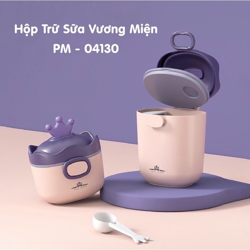 Hộp trữ sữa bột vương miện chính hãng an toàn cho bé