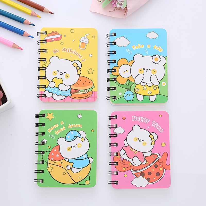 Sổ Tay Mini A7 Họa Tiết Hoạt Hình Dễ Thương Tiện Dụng