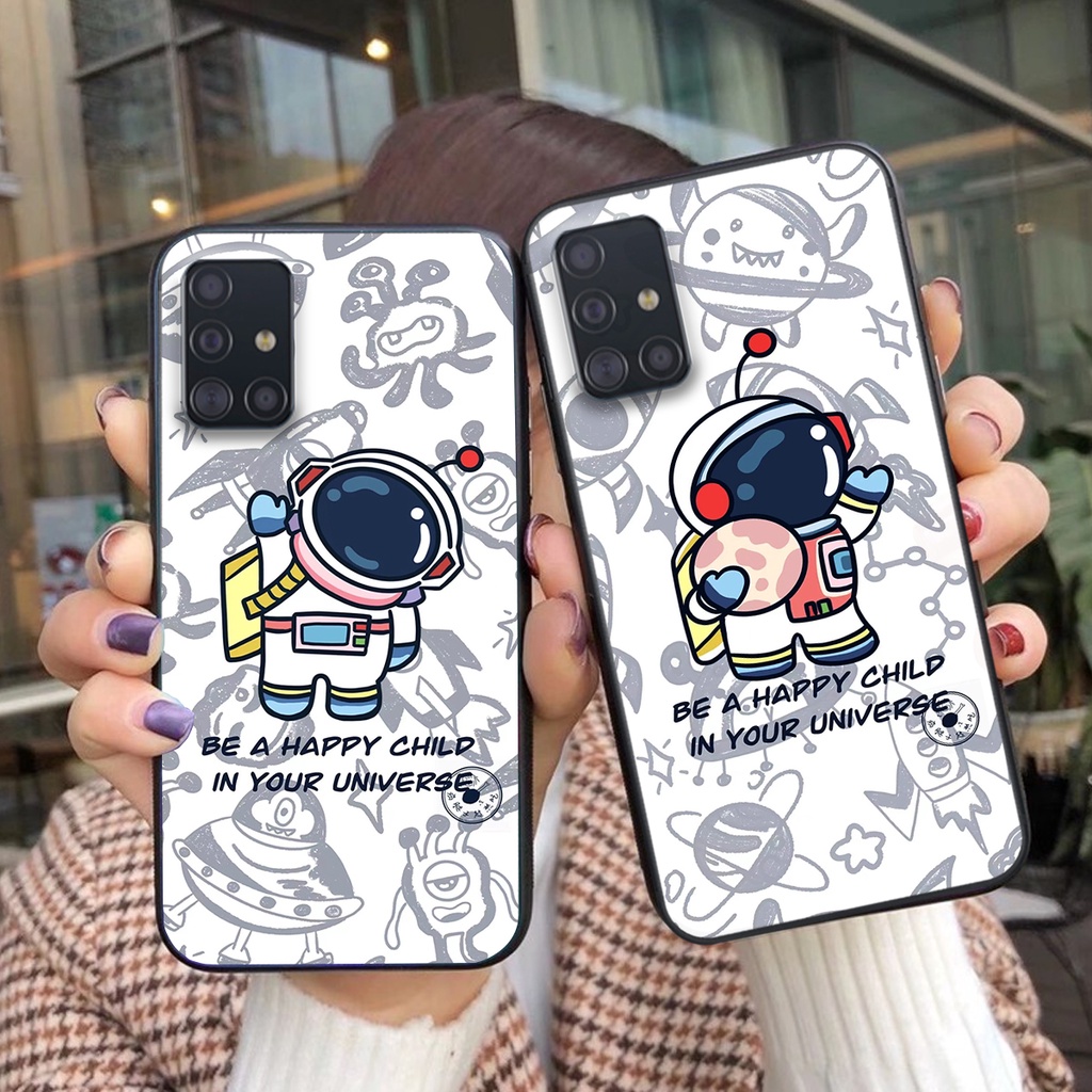 Ốp lưng Samsung A31 - Samsung A51 - Samsung A71  nhiều mẫu vũ trụ siêu đẹp, phi hành gia cực cute giá rẻ cực đẹp