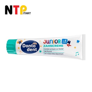 Kem Đánh Răng Dontodent Junior Zahncreme cho Trẻ Em trên 6 tuổi tuýp 100ml nhập khẩu Đức