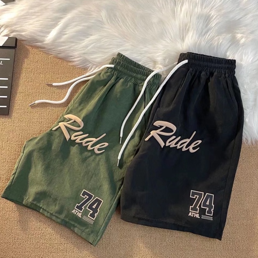 Quần Short Nam In Chữ Thời Trang Hàn Quốc quần short thể thao nam quần đùi rộng quần short nam ống rộng bigsize quần short
