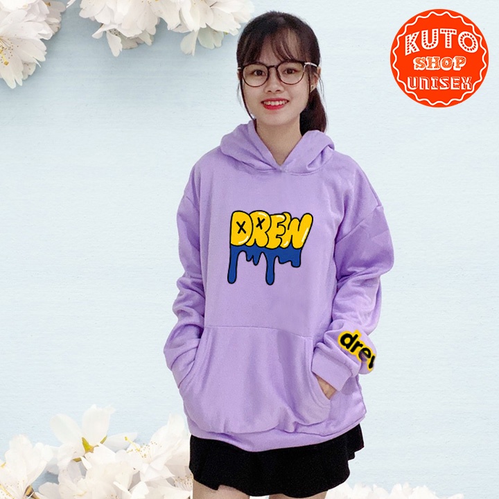 ÁO HOODIE DREW Nỉ Ngoại Cao Cấp In Pet Siêu Bền Siêu Đẹp (HD2820 - Chữ Vàng - Kèm Ảnh Thật)