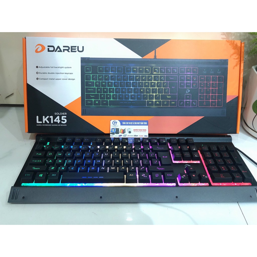 Bàn phím giả cơ Dareu LK145 Gaming (USB , có led) - Bảo hành Chính hãng 12 tháng