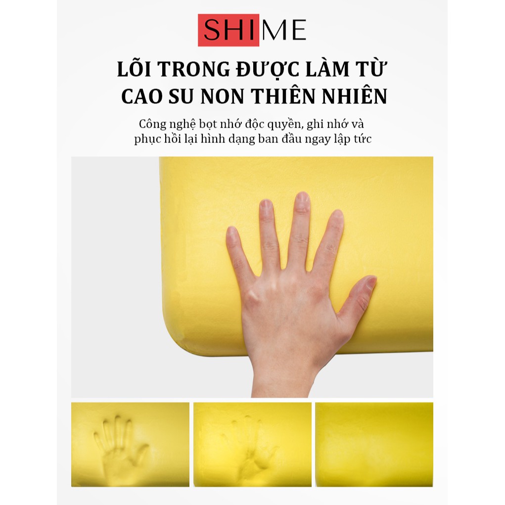 Gối văn phòng SHIME, gối ngủ trưa lõi cao su non tạo tư thế thoải mái, không tê tay, mỏi nhức sau giấc ngủ