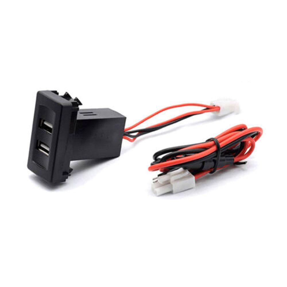Bộ Sạc Xe Hơi Hai Cổng USB Tích Hợp Ổ Cắm Bền Bỉ Tiện Dụng