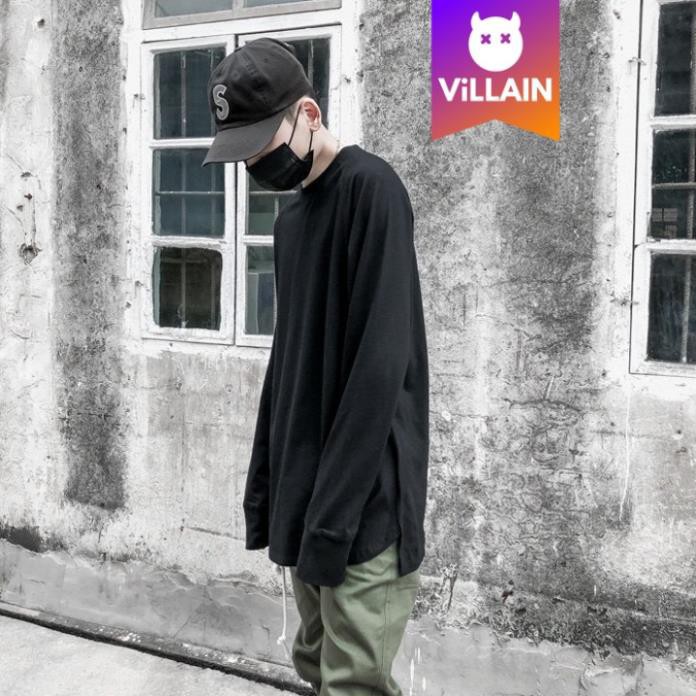 Áo Thun Trơn Dài Tay Xỏ Ngón Long Sleeve Tee Unisex - Villain 💕 *