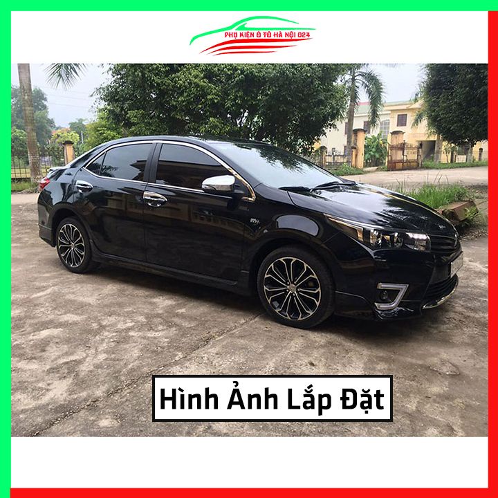 Bộ nẹp viền cong kính Inox Cho Altis 2014-2021