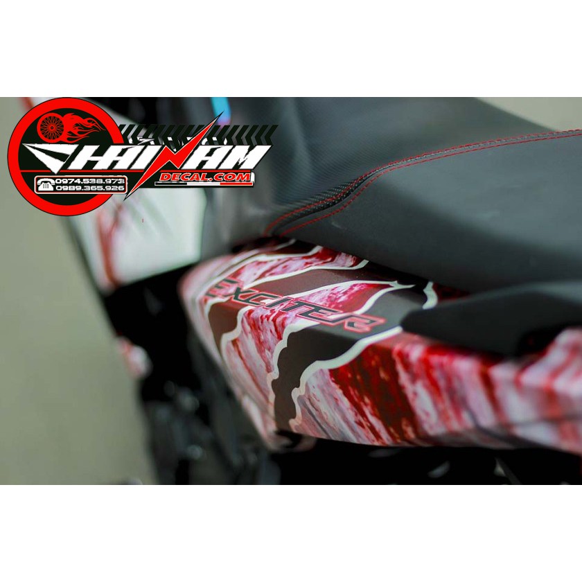 Tem nhám cá mập sắt gỉ cho Exciter 150cc