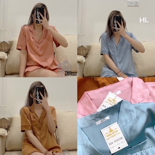 BỘ PIjAMA LỤA DÀI TAY ( nhiều màu)