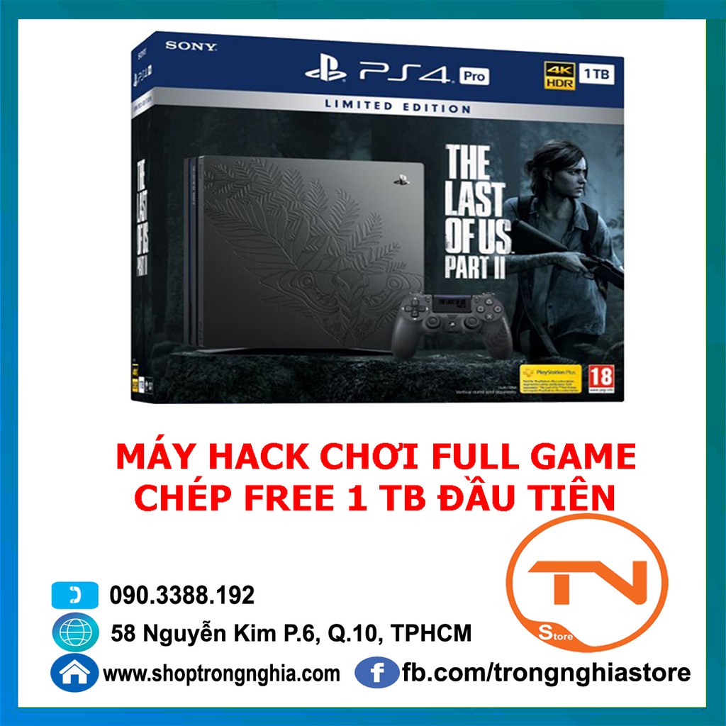 Máy PS4 Pro The Last Of Us 2 Limited Edition HACK CHÉP FULL GAME