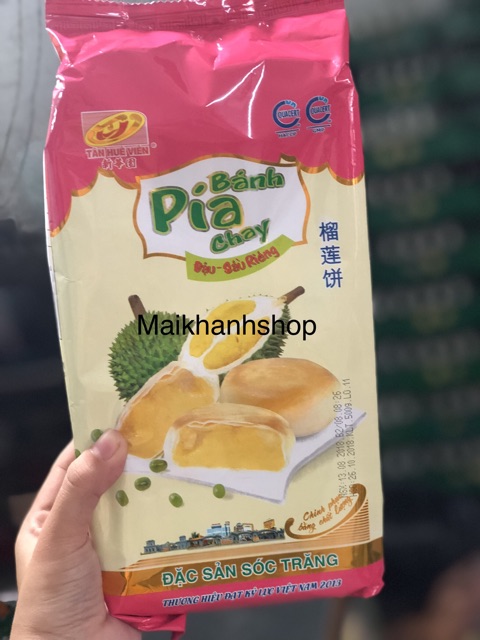 ✅ Bánh Pía Tân Huê Viên 4 Sao màu hồng