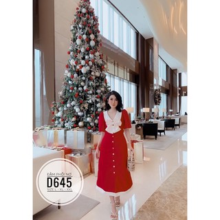 Bigsize Đầm phối nơ D645