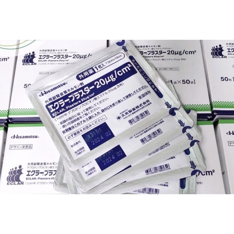Miếng Dán Ép Sẹo Lồi Eclar Plaster Hisamitsu Nhật Bản