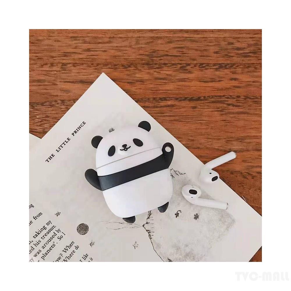 Hộp Đựng Tai Nghe Bluetooth Chống Sốc Hình Gấu Trúc Hoạt Hình Cho Airpods 1/2
