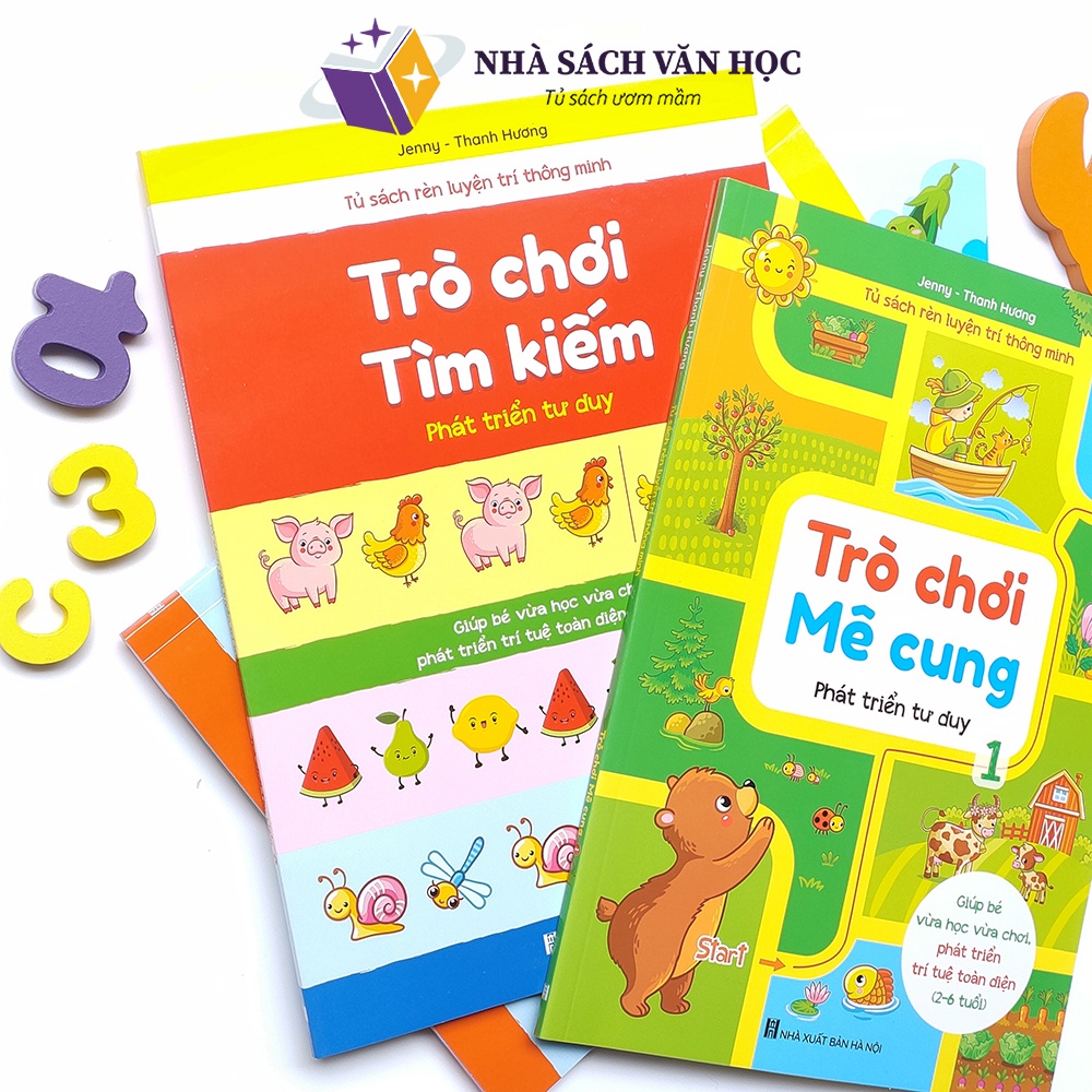 Sách -Trò Chơi Mê Cung Và Trò Chơi Tìm Kiếm - Rèn Luyện Trí Thông Minh - Phát Triển Tư Duy Cho Trẻ Từ 2-6 Tuổi 4 Cuốn.