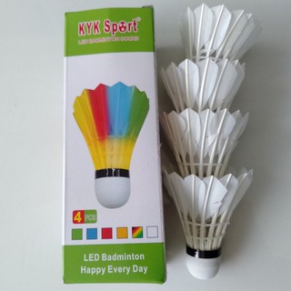 quả cầu lông có đèn led (4 trái)