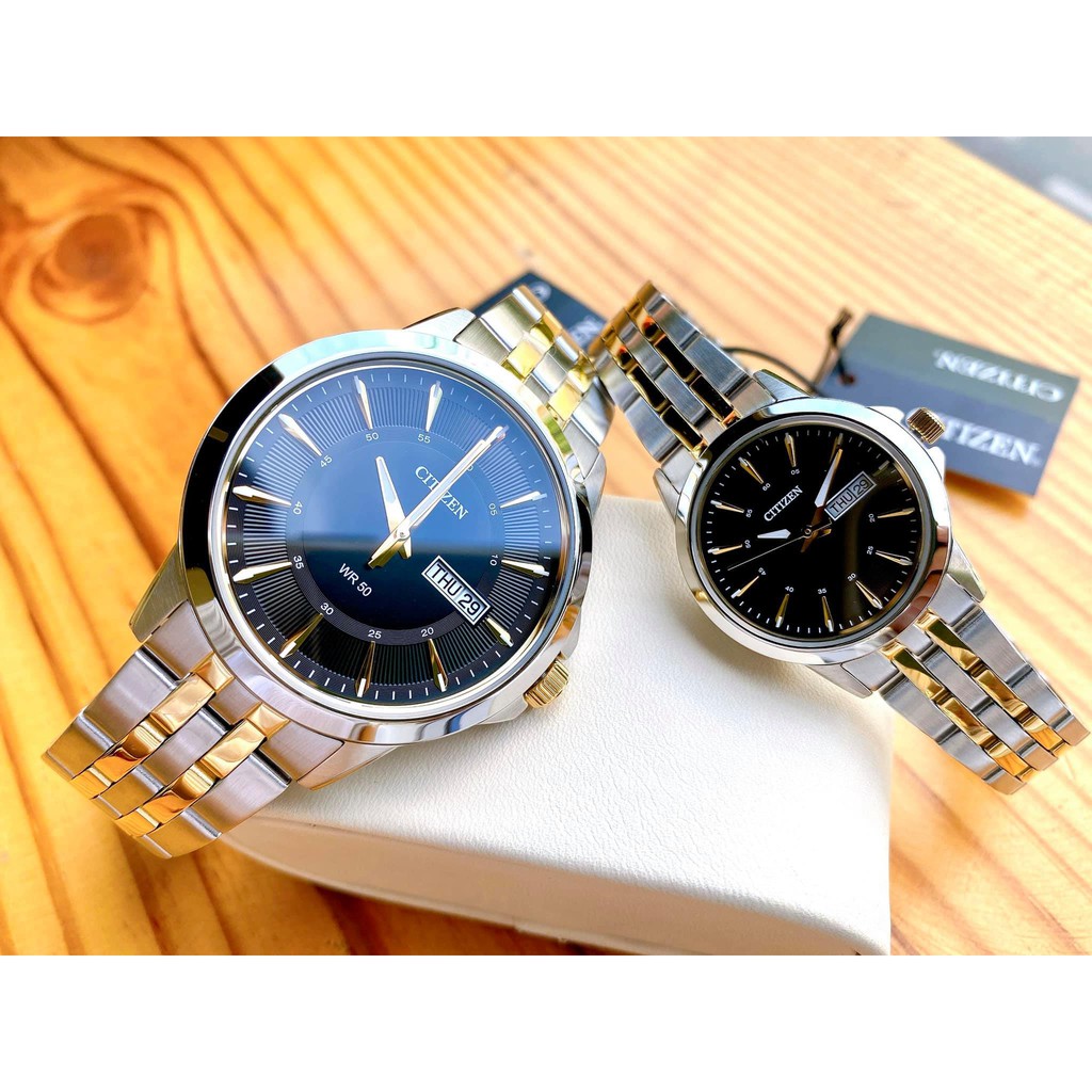 Đồng hồ cặp đôi nam nữ Citizen BF2018-55E & EQ0608-55E