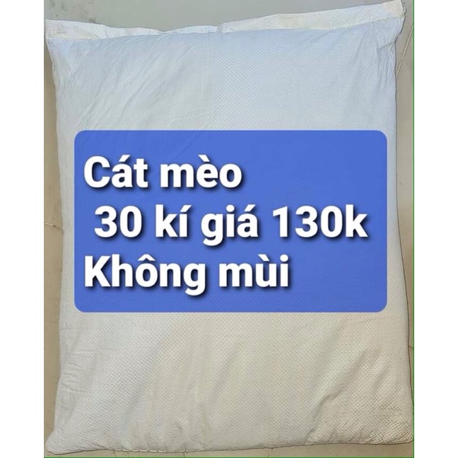 Cát mèo 30 kí giá 130k không mùi(HCM)