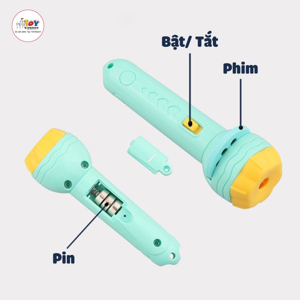 Đồ Chơi Đèn Pin Chiếu Hình - 48 Hình Động Vật