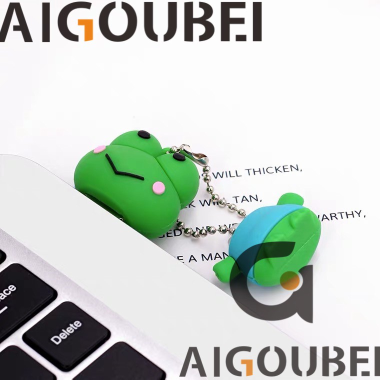USB 2.0 1GB 2GB 4GB 8GB 16GB 32GB 64GB 128GB vỏ hình chú ếch bằng silicon xinh xắn