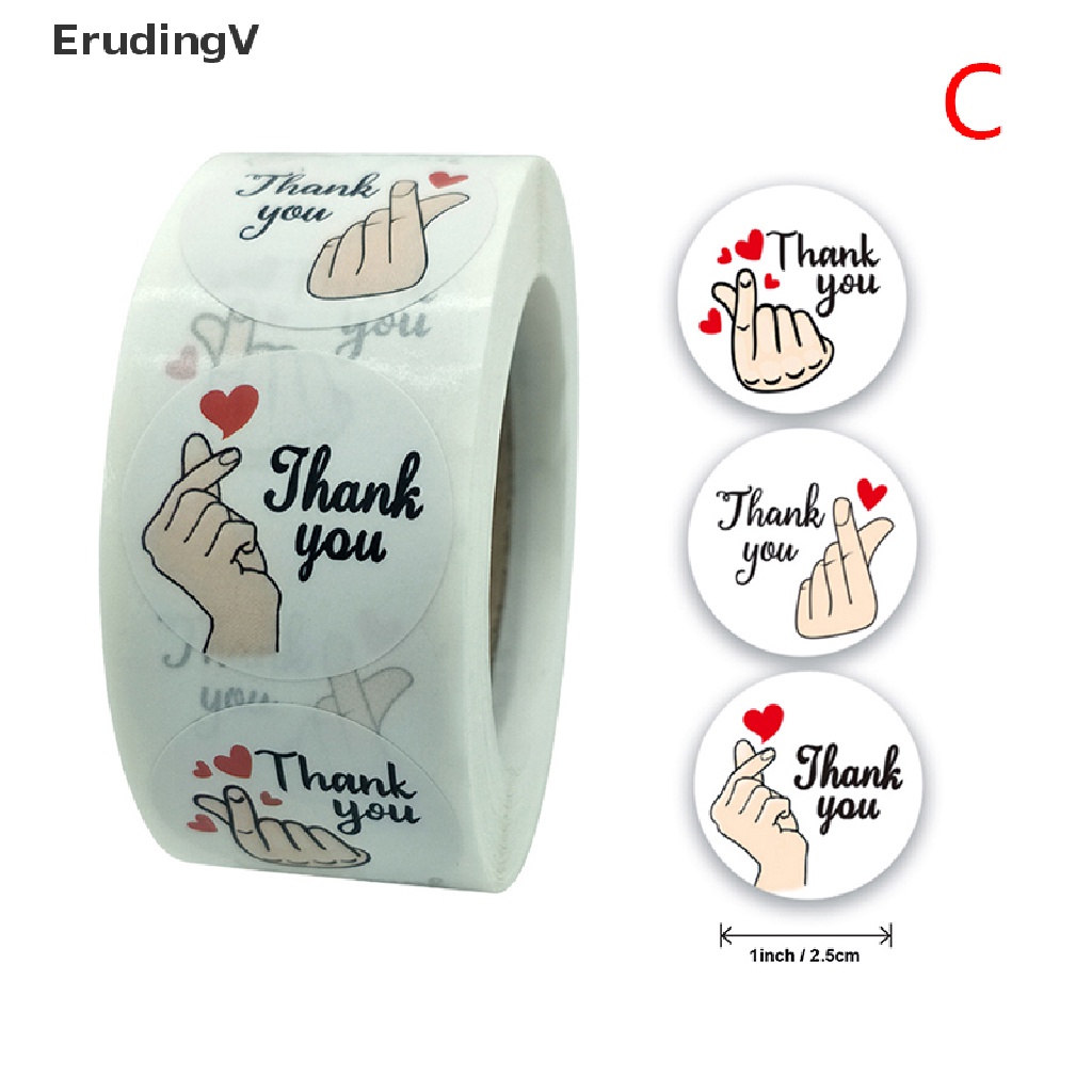 Cuộn 500 Nhãn Dán Thank You Độc Đáo Mới